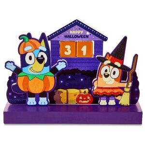 NWT. BLUEY Bluey & Bingo Countdown To Halloween Tabletop Decor